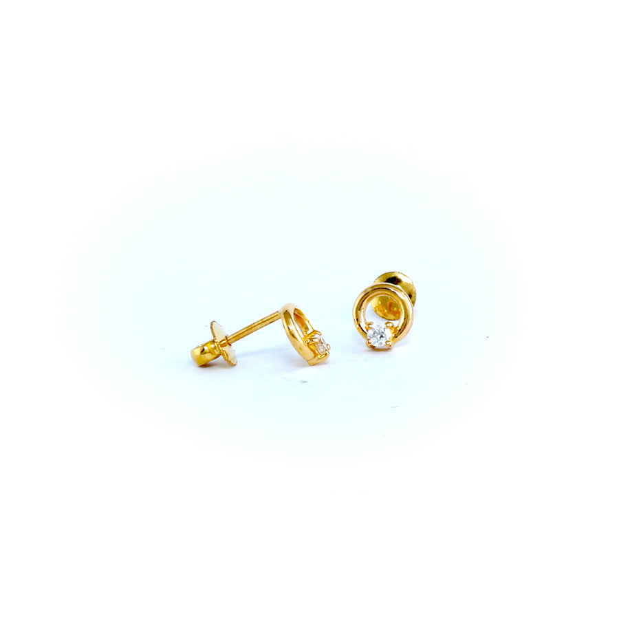 22KT YELLOW GOLD EAR STUD (ES0001190)