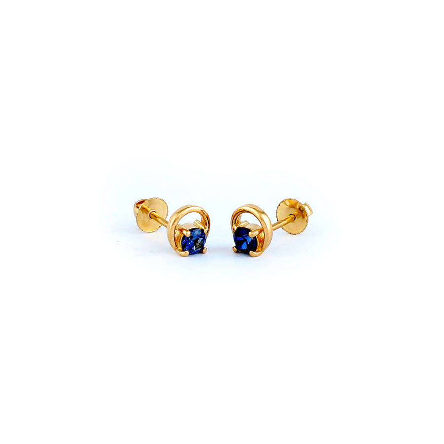 22KT YELLOW GOLD EAR STUD (ES0001193)