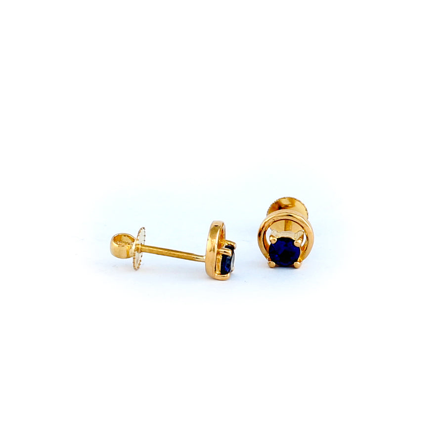 22KT YELLOW GOLD EAR STUD (ES0001193)