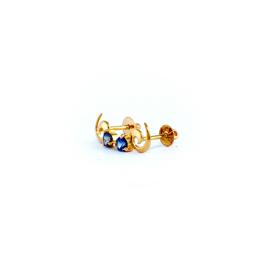 22KT YELLOW GOLD EAR STUD (ES0001196)