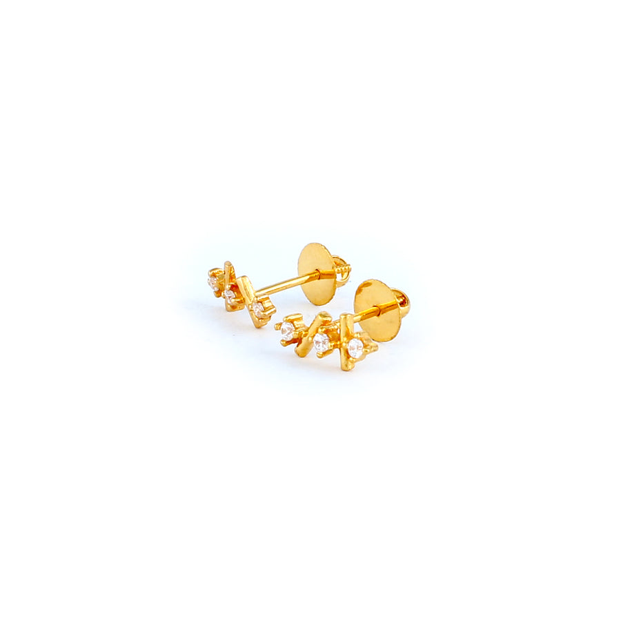 22KT YELLOW GOLD EAR STUD (ES0001197)