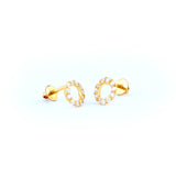 22KT YELLOW GOLD EAR STUD (ES0001204)