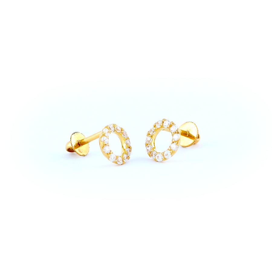 22KT YELLOW GOLD EAR STUD (ES0001204)