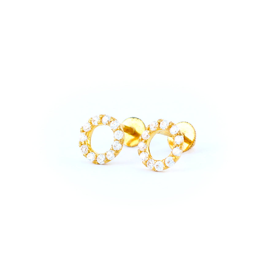 22KT YELLOW GOLD EAR STUD (ES0001204)
