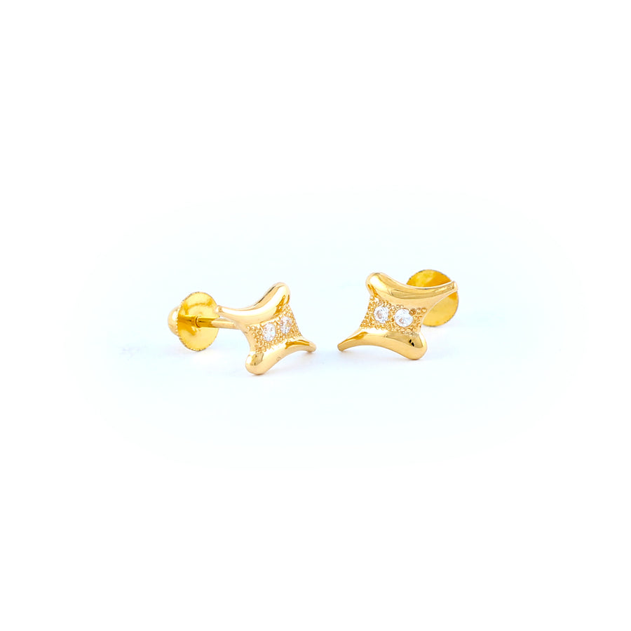 22KT YELLOW GOLD EAR STUD (ES0001210)