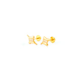 22KT YELLOW GOLD EAR STUD (ES0001210)