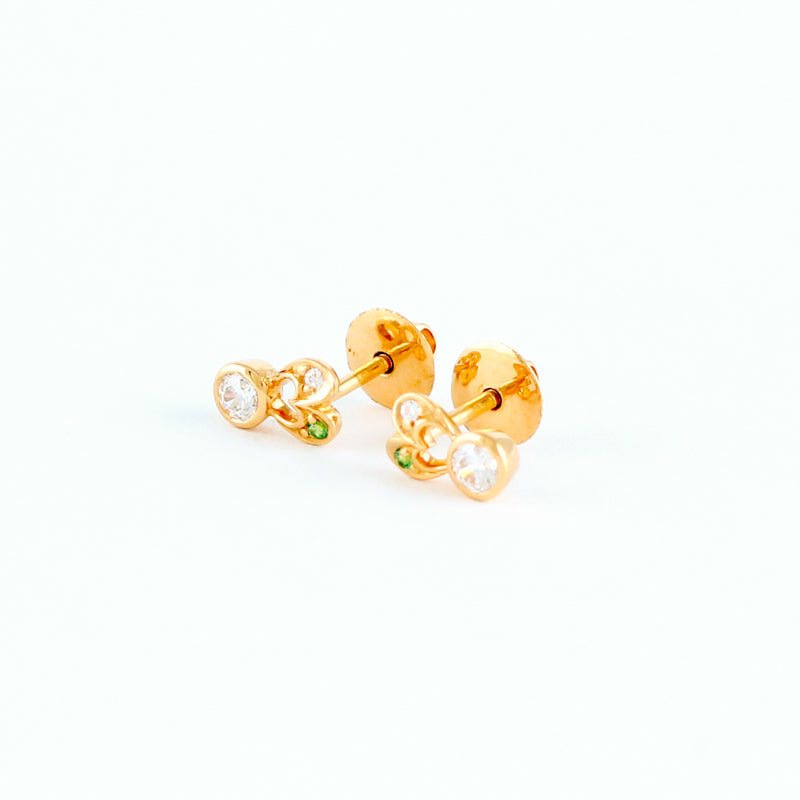 22KT YELLOW GOLD EAR STUD (ES0001243)