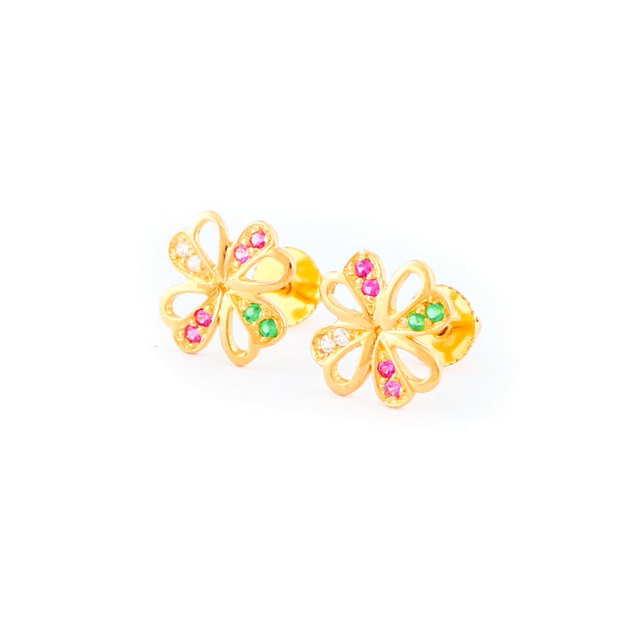 22KT YELLOW GOLD EAR STUD (ES0001252)