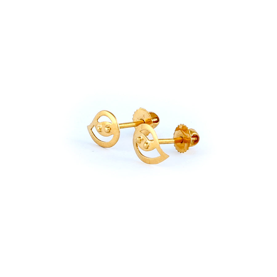 22KT YELLOW GOLD EAR STUD (ES0001268)