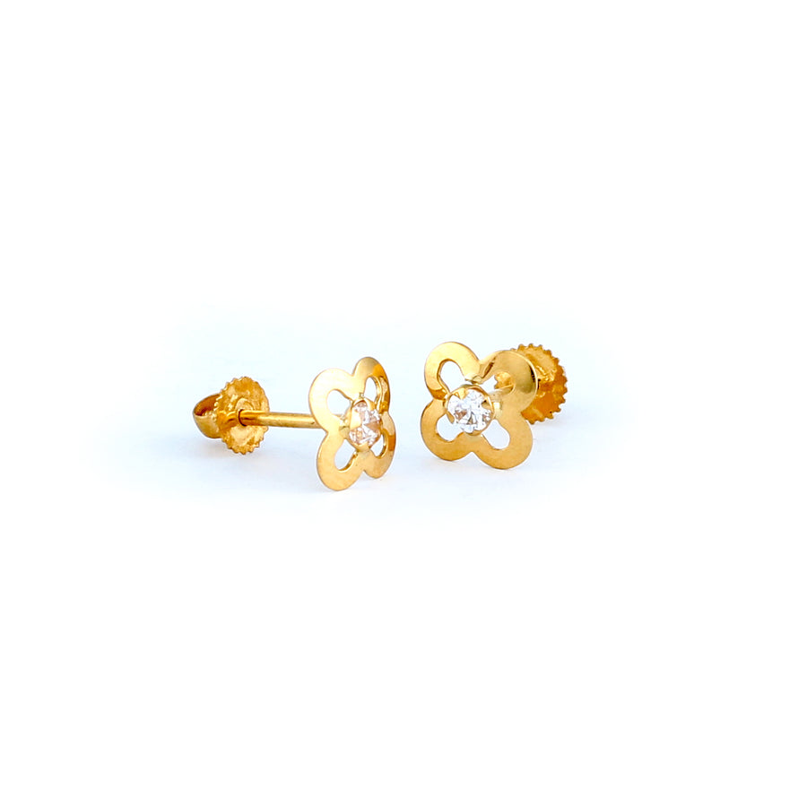22KT YELLOW GOLD EAR STUD (ES0001270)