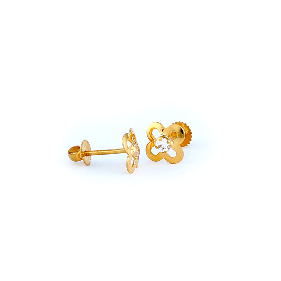 22KT YELLOW GOLD EAR STUD (ES0001270)