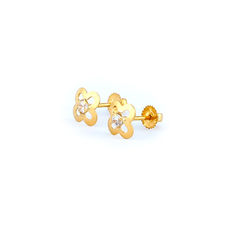 22KT YELLOW GOLD EAR STUD (ES0001270)