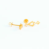 22KT YELLOW GOLD EAR STUD (ES0001277)