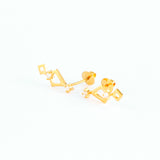 22KT YELLOW GOLD EAR STUD (ES0001277)
