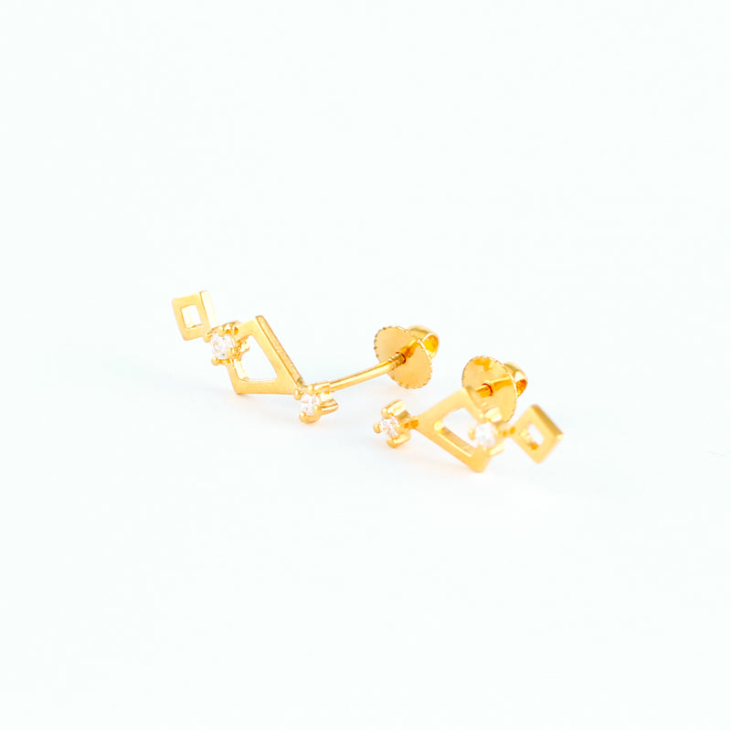 22KT YELLOW GOLD EAR STUD (ES0001277)
