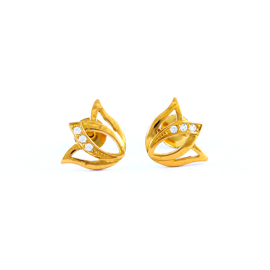 22KT YELLOW GOLD EAR STUD (ES0001301)