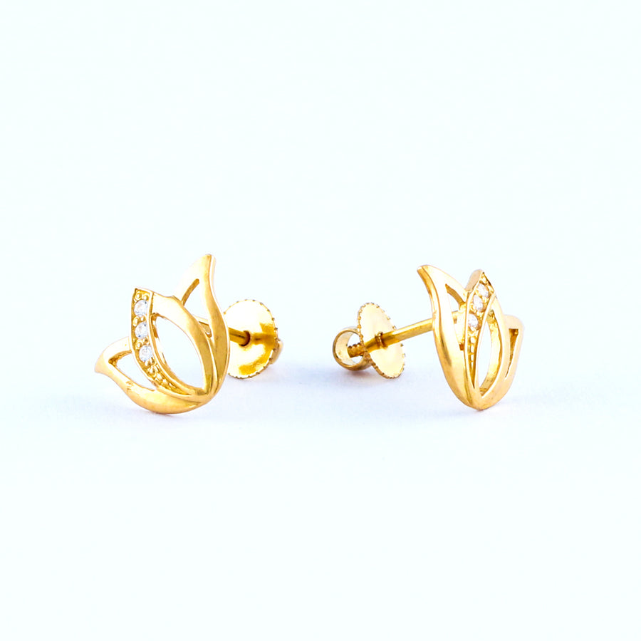 22KT YELLOW GOLD EAR STUD (ES0001301)