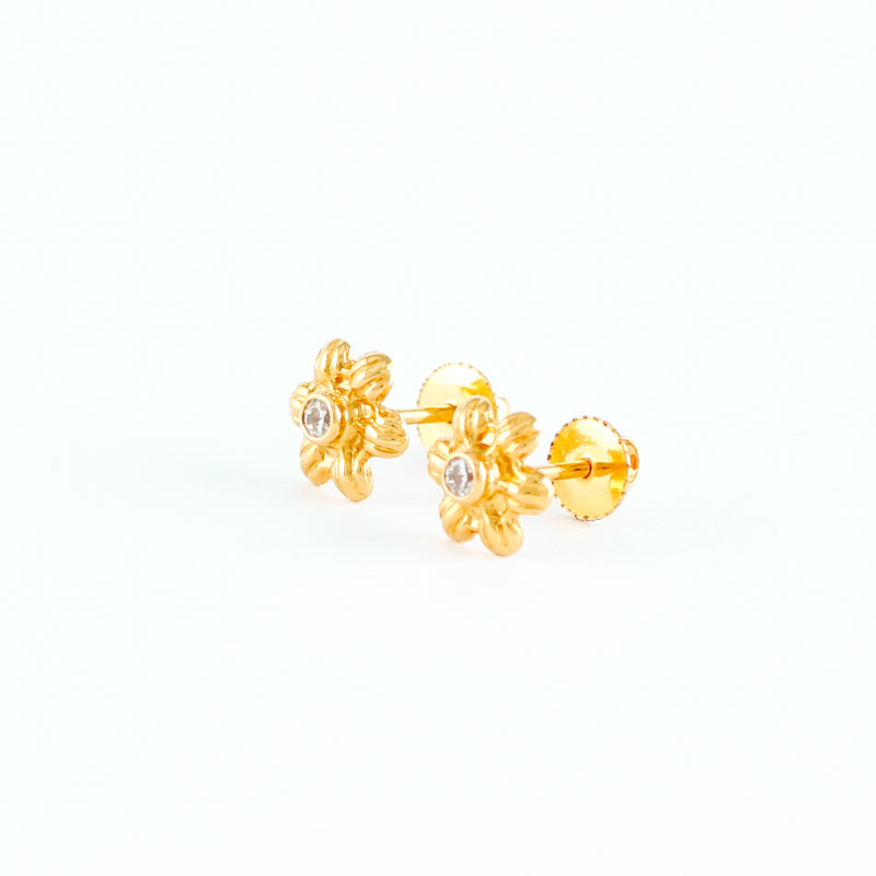 22KT YELLOW GOLD EAR STUD (ES0001317)