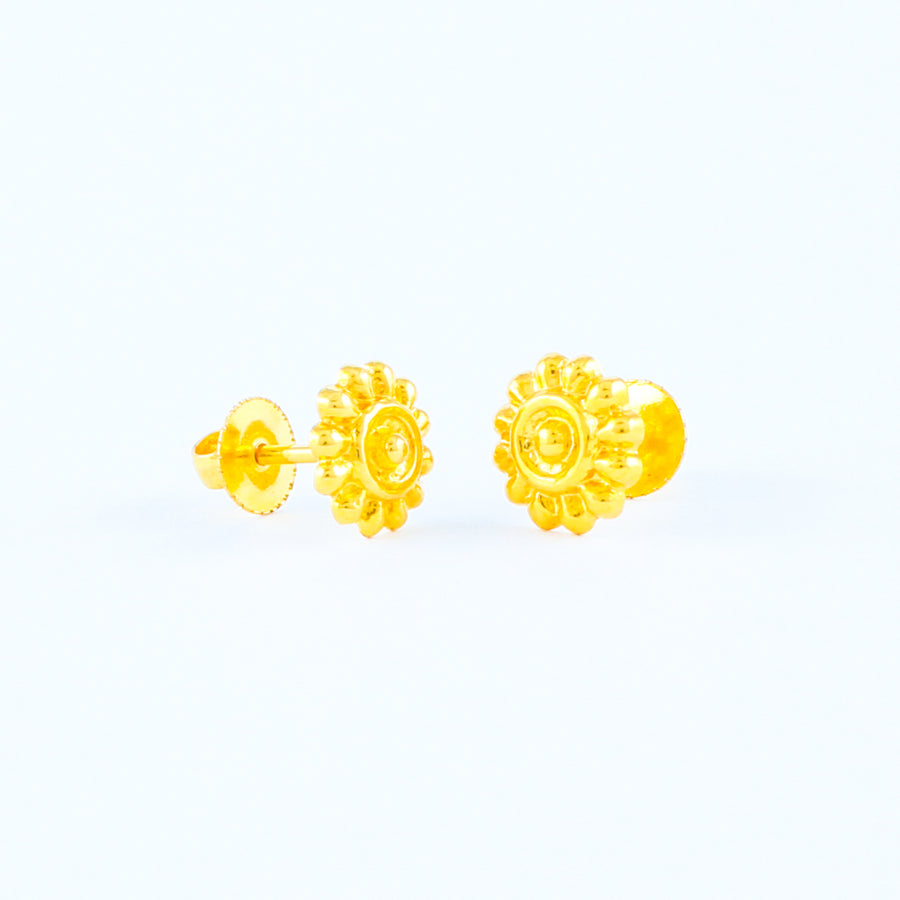 22KT YELLOW GOLD EAR STUD (ES0001319)