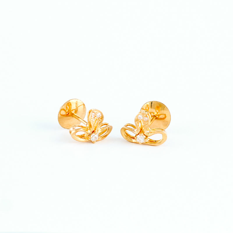 22KT YELLOW GOLD EAR STUD (ES0001337)