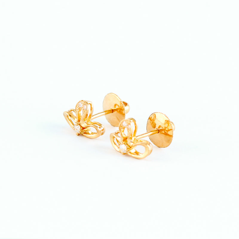22KT YELLOW GOLD EAR STUD (ES0001337)