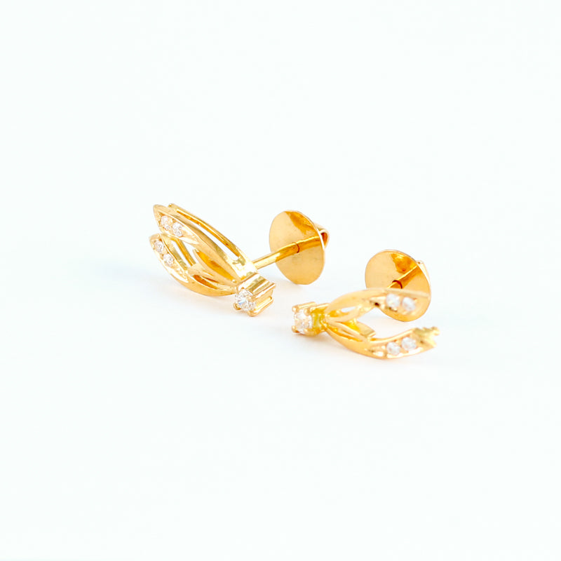 22KT YELLOW GOLD EAR STUD (ES0001341)