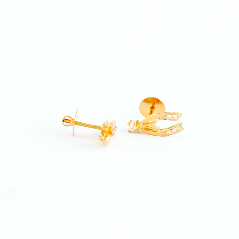 22KT YELLOW GOLD EAR STUD (ES0001341)