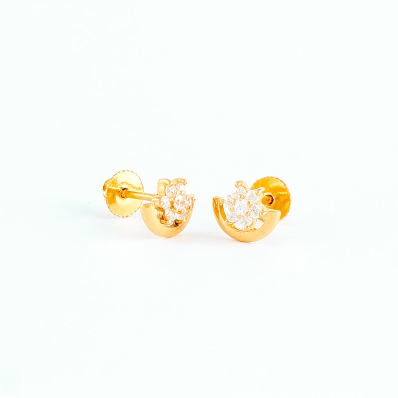 22KT YELLOW GOLD EAR STUD (ES0001359)