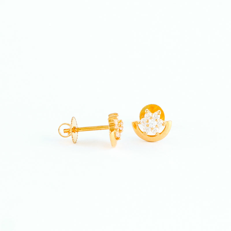 22KT YELLOW GOLD EAR STUD (ES0001359)