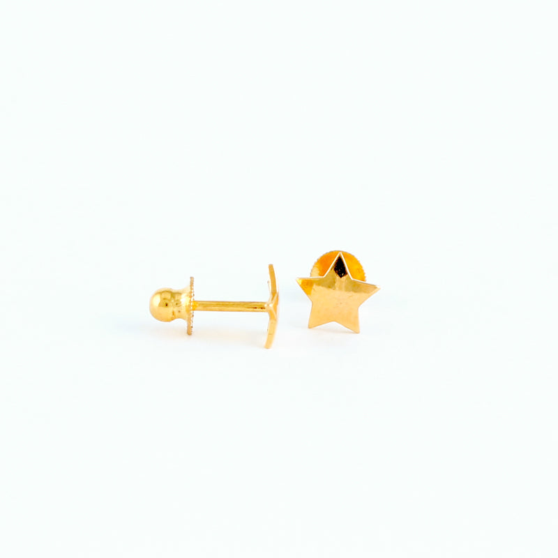 22KT YELLOW GOLD EAR STUD (ES0001386)