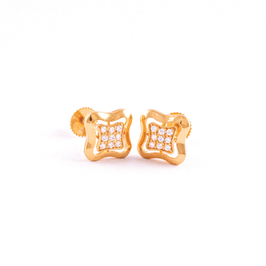 22KT YELLOW GOLD EAR STUD (ES0001411)