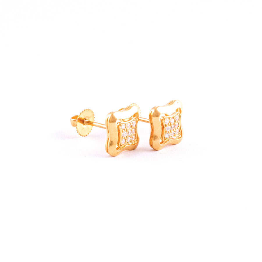 22KT YELLOW GOLD EAR STUD (ES0001411)