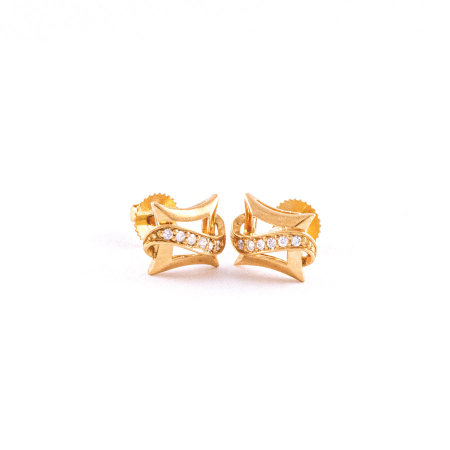 22KT YELLOW GOLD EAR STUD (ES0001450)