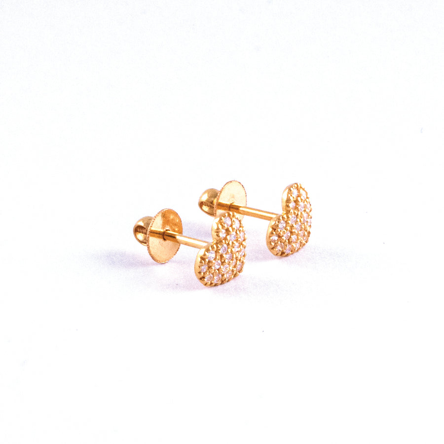 22KT YELLOW GOLD EAR STUD (ES0001464)