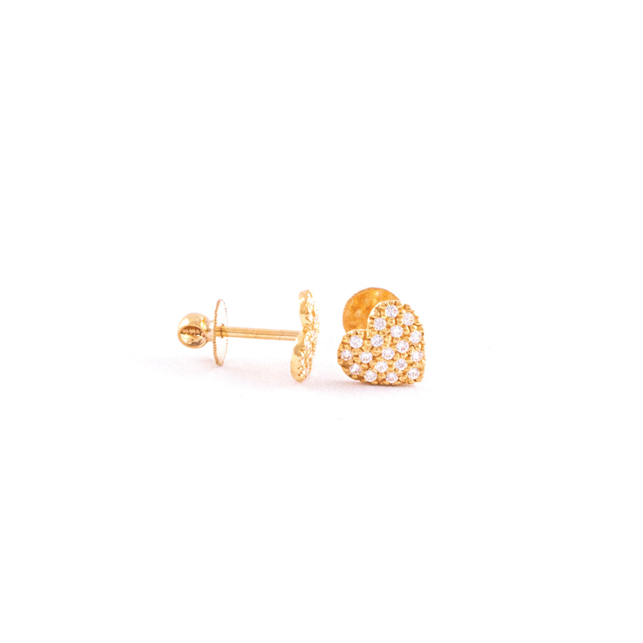 22KT YELLOW GOLD EAR STUD (ES0001464)