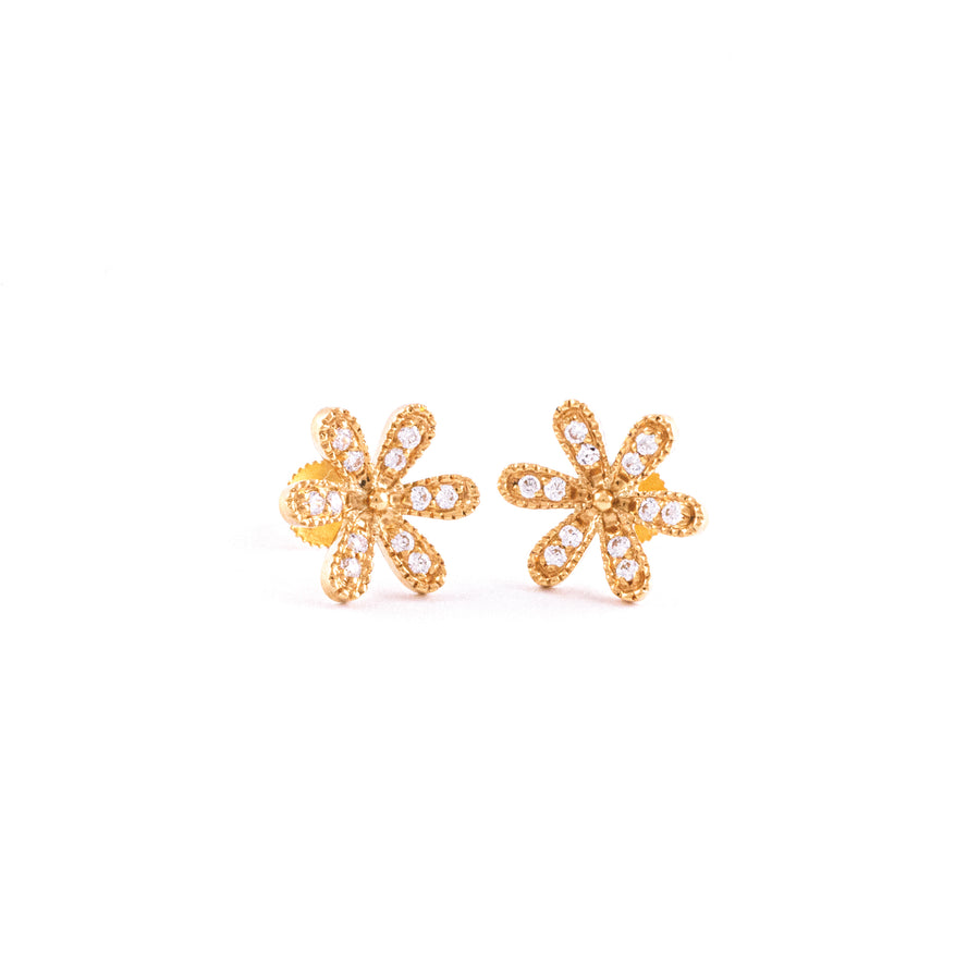 22KT YELLOW GOLD EAR STUD (ES0001467)