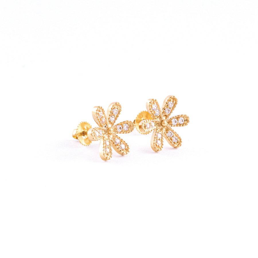 22KT YELLOW GOLD EAR STUD (ES0001467)