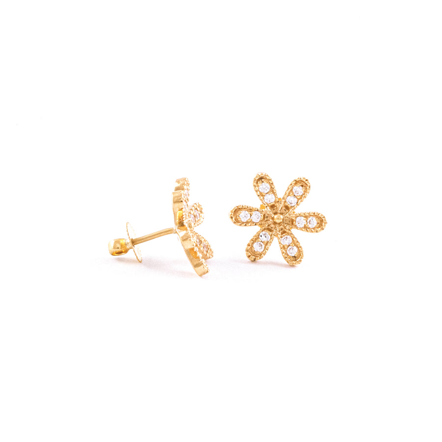 22KT YELLOW GOLD EAR STUD (ES0001467)