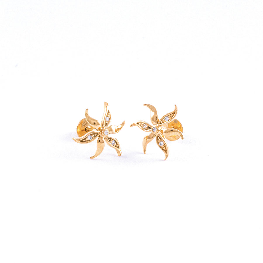 22KT YELLOW GOLD EAR STUD (ES0001473)