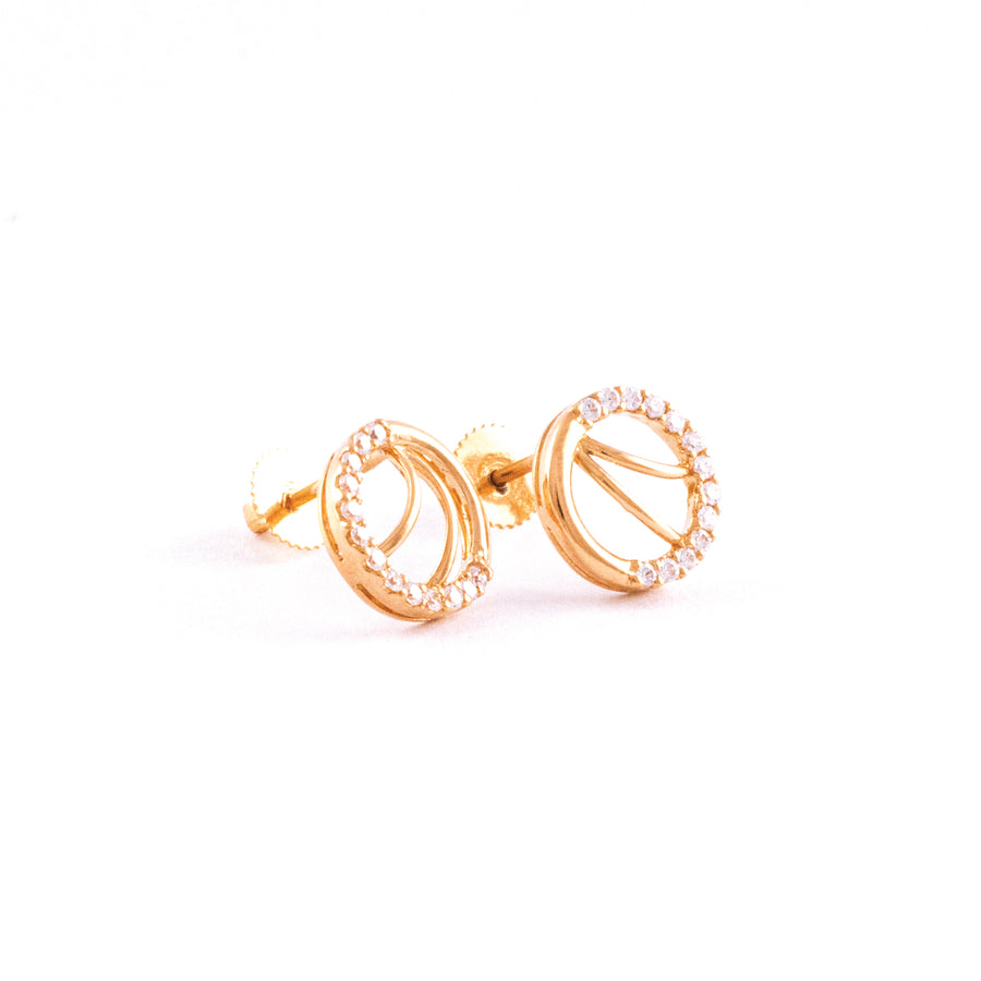 22KT YELLOW GOLD EAR STUD (ES0001477)
