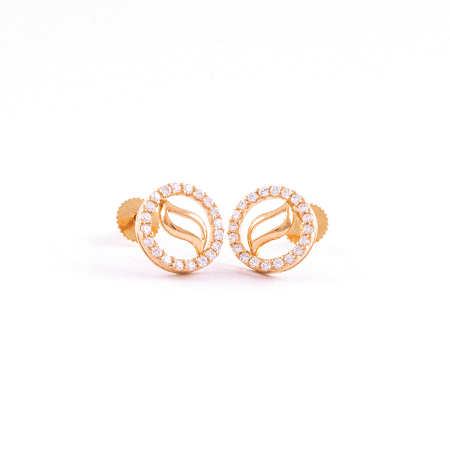 22KT YELLOW GOLD EAR STUD (ES0001478)