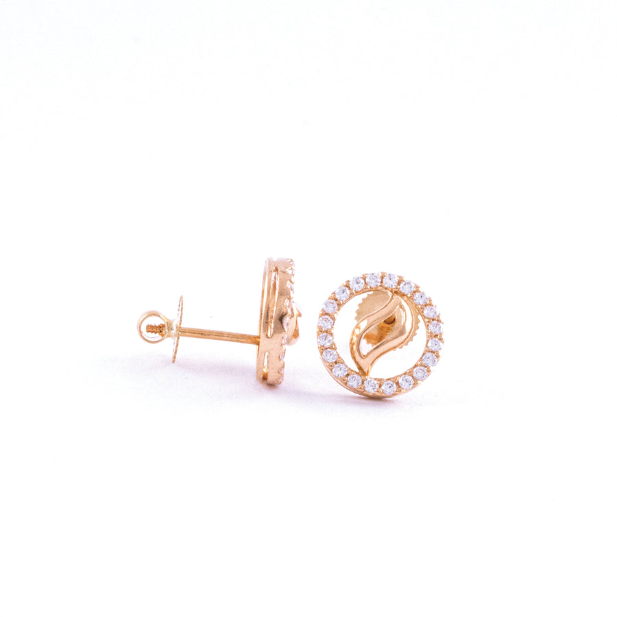 22KT YELLOW GOLD EAR STUD (ES0001478)