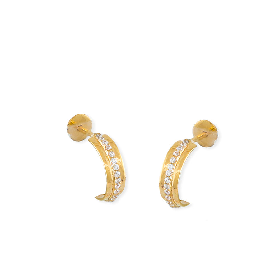 22KT YELLOW GOLD GYPSY EARRINGS (GY0000008)