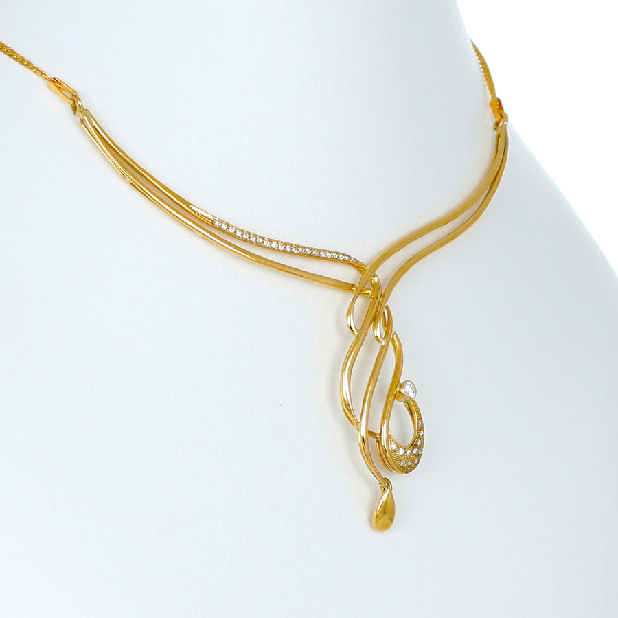 22KT YELLOW GOLD NECKLACE (NE0001015)