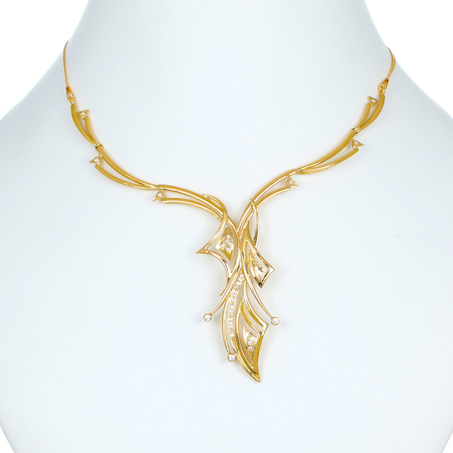 22KT YELLOW GOLD NECKLACE (NE0001041)