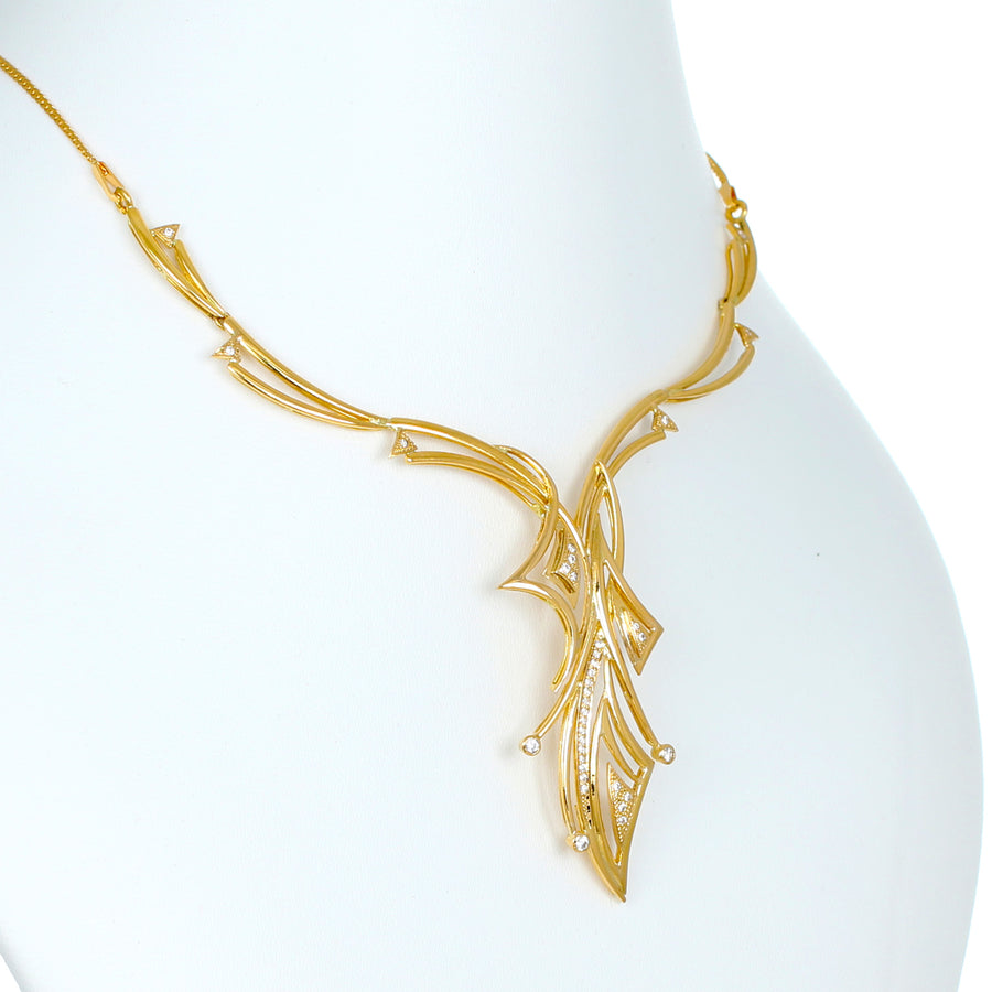 22KT YELLOW GOLD NECKLACE (NE0001041)