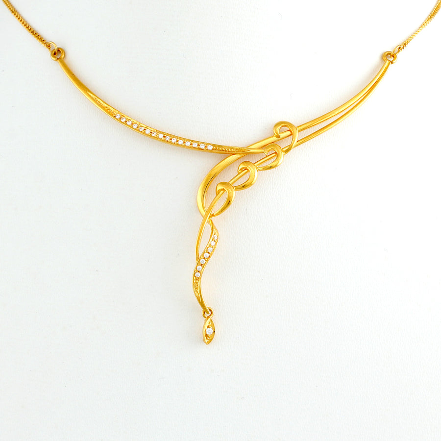 22KT YELLOW GOLD NECKLACE (NE0001091)