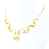 22KT YELLOW GOLD NECKLACE WITH STONE