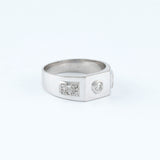 18KT WHITE GOLD RING (NL13-18K123)