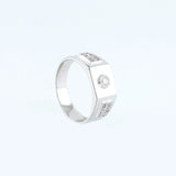 18KT WHITE GOLD RING (NL13-18K123)